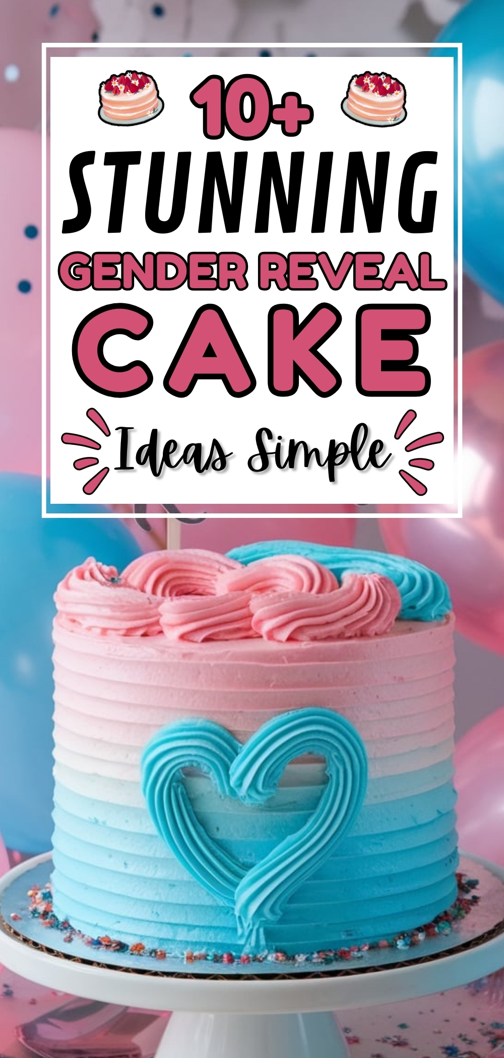 Gender Reveal Cake Ideas Simple