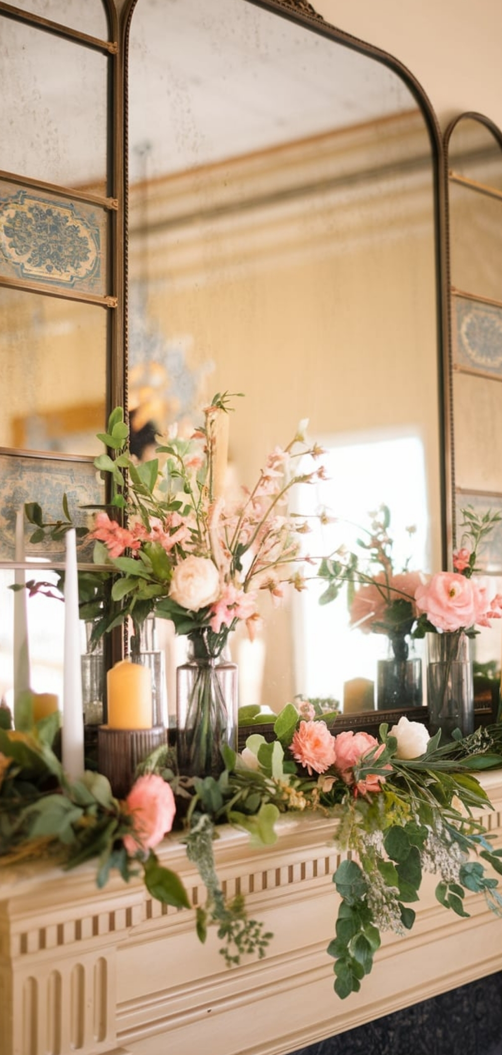 Spring Mantel Decor