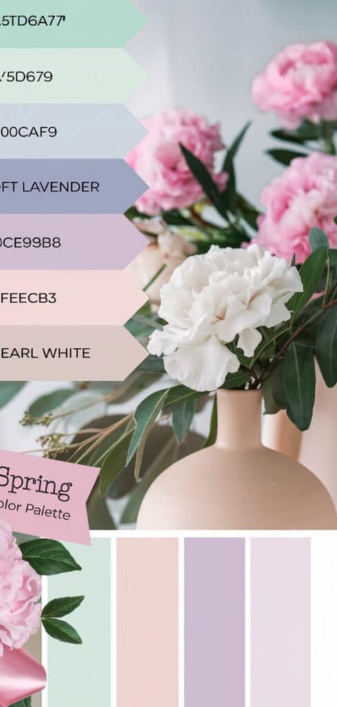 20 Inspiring Spring Color Palette with Hex Codes - The Mega Mom