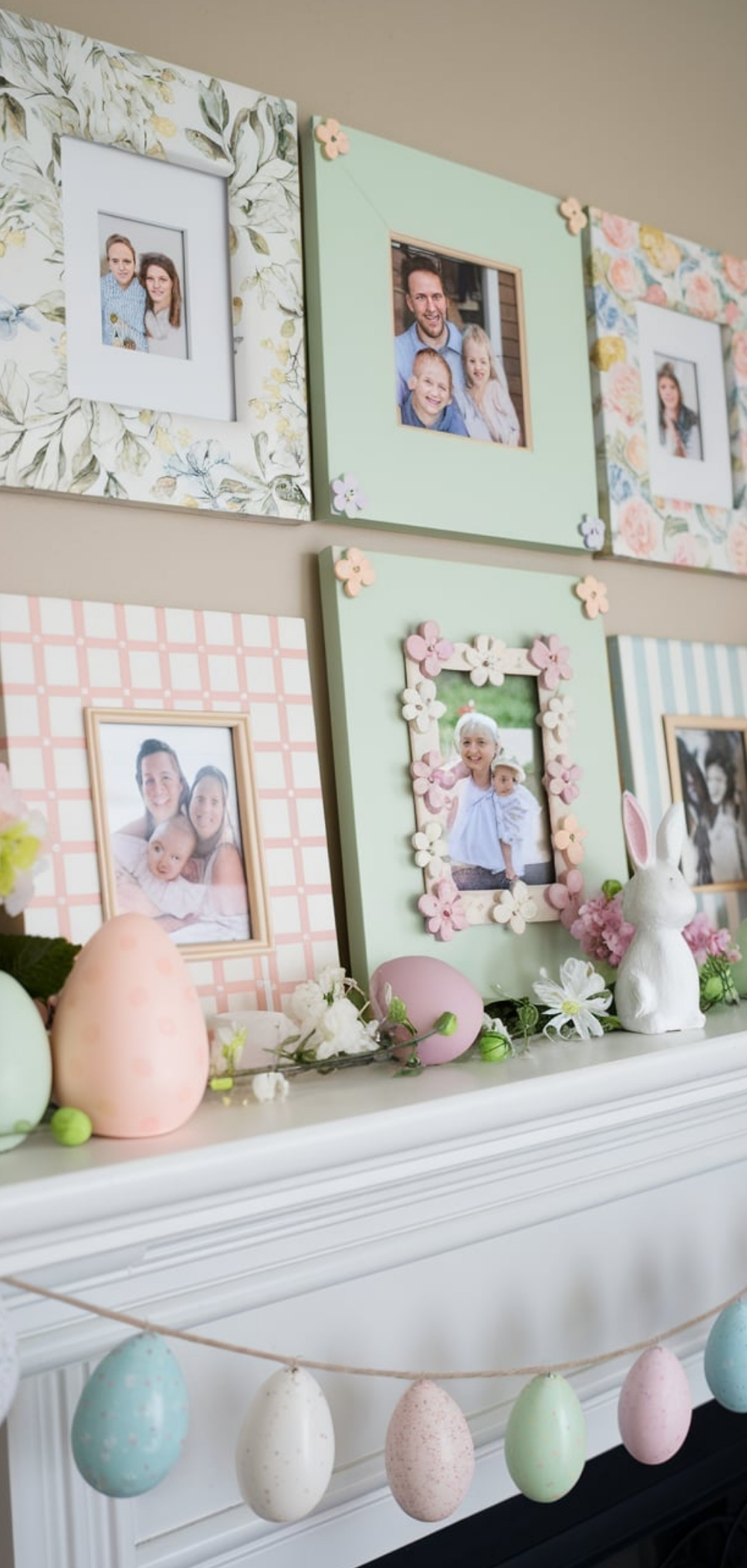 Spring Mantel Decor