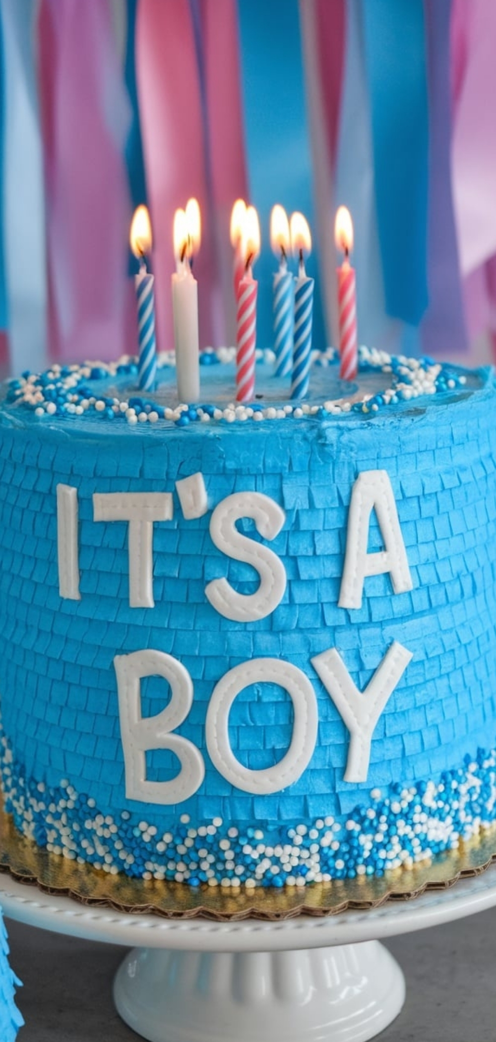 Gender Reveal Cake Ideas Simple