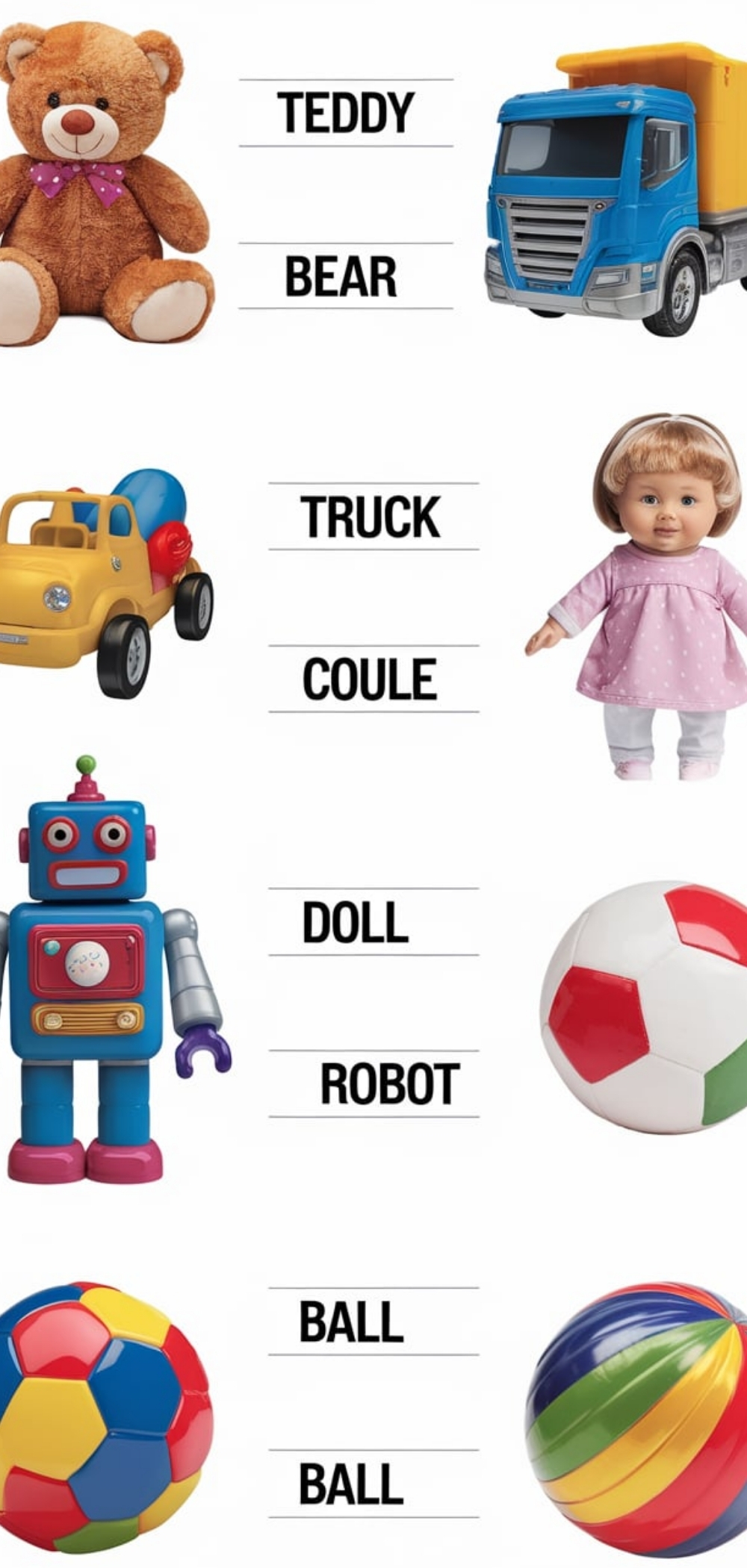 Toys Worksheets For Kids