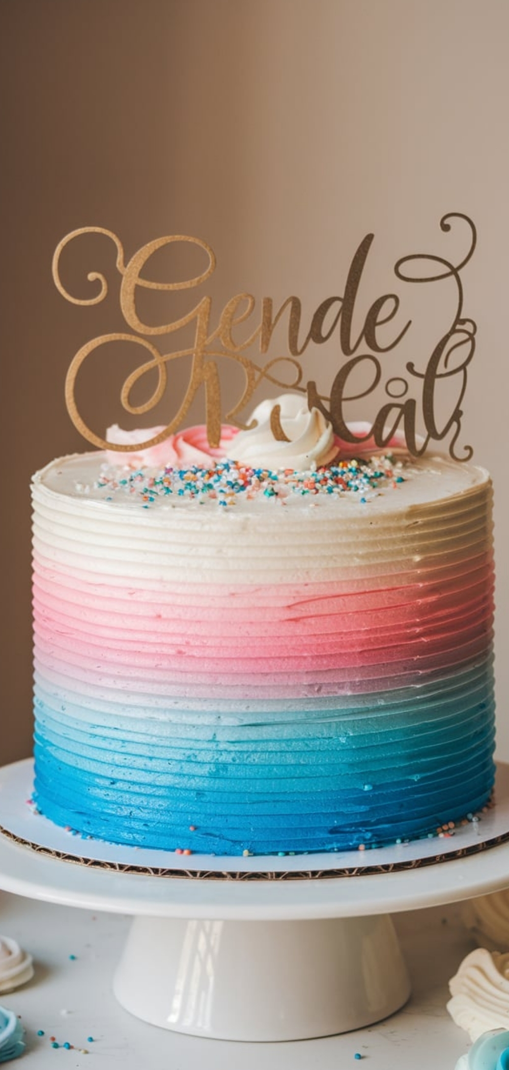 Gender Reveal Cake Ideas Simple