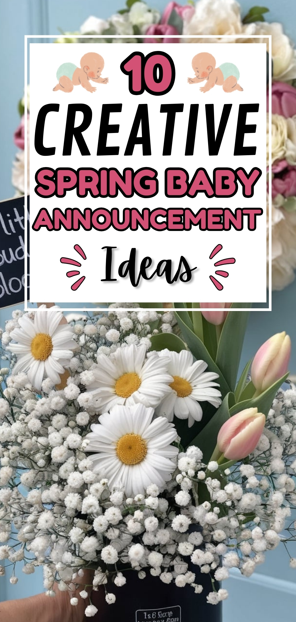 Spring Baby Announcement