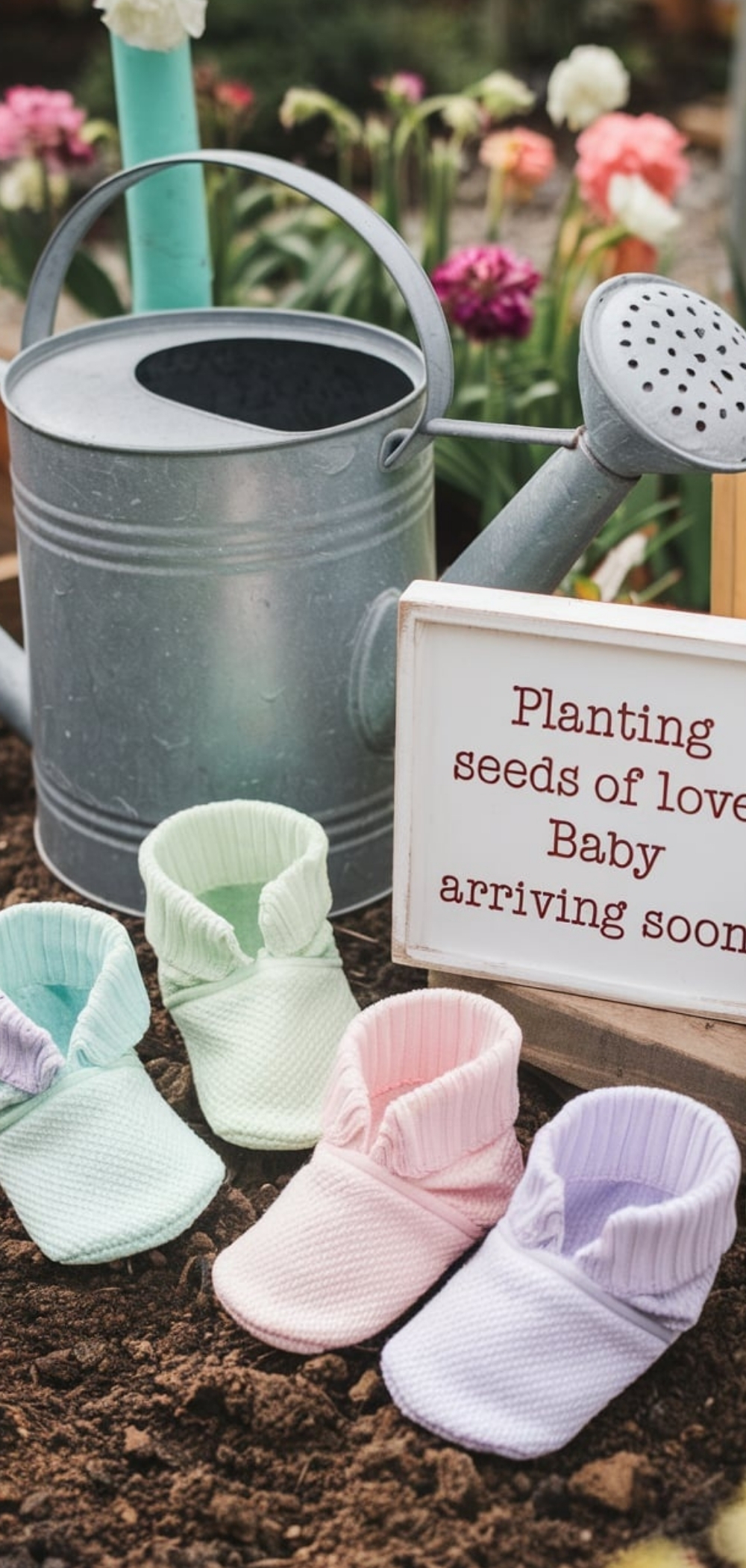 Spring Baby Announcement