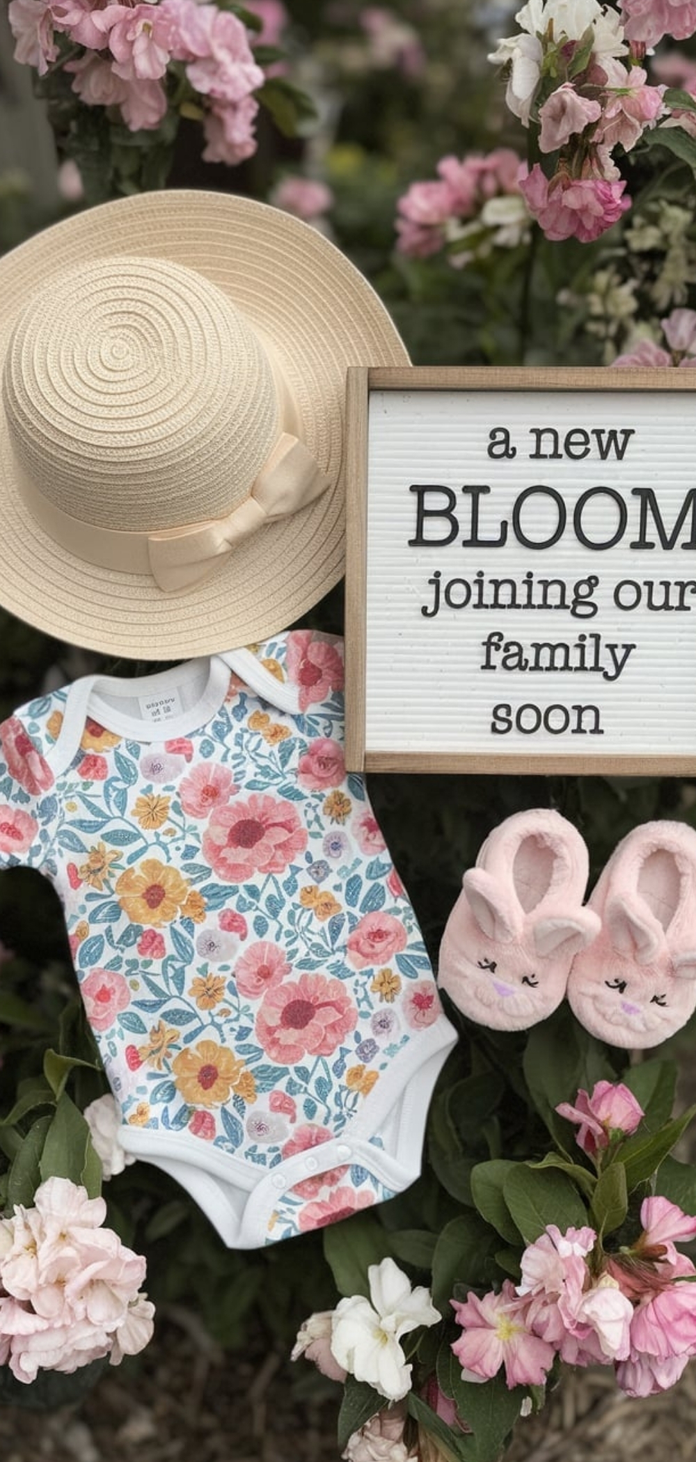 Spring Baby Announcement