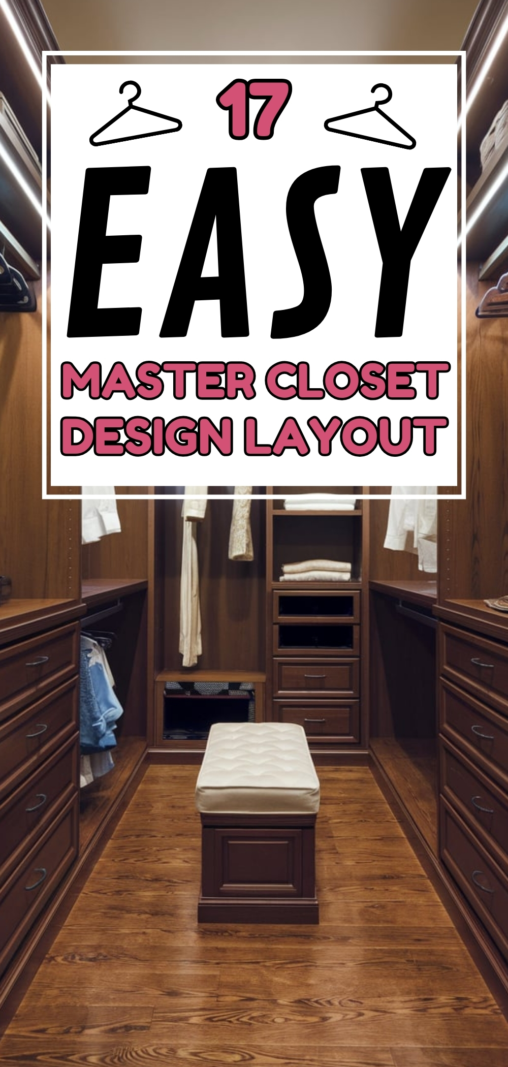 Master Closet Design Layout