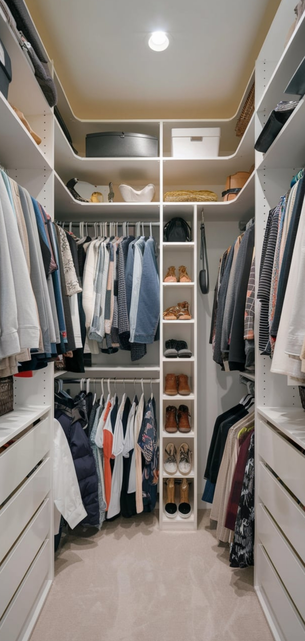 Master Closet Design Layout