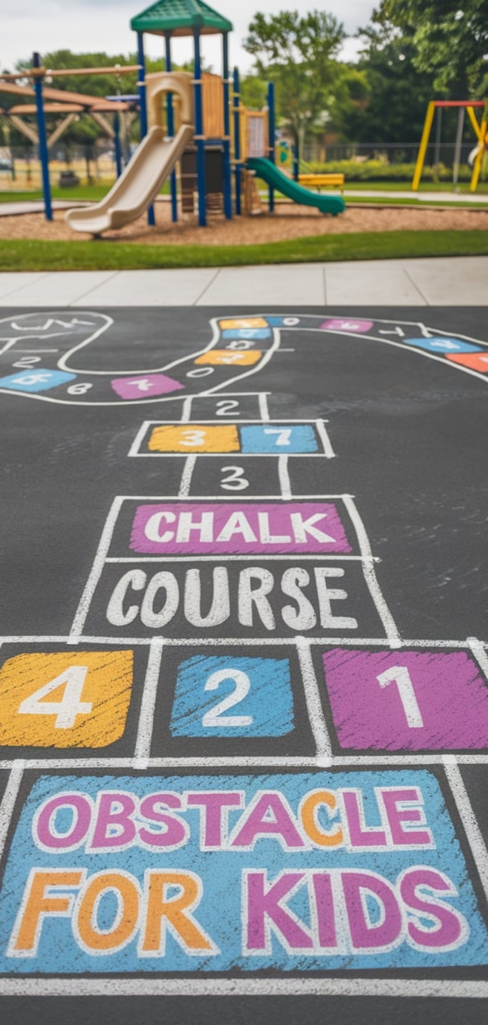 Chalk Obstacle Course