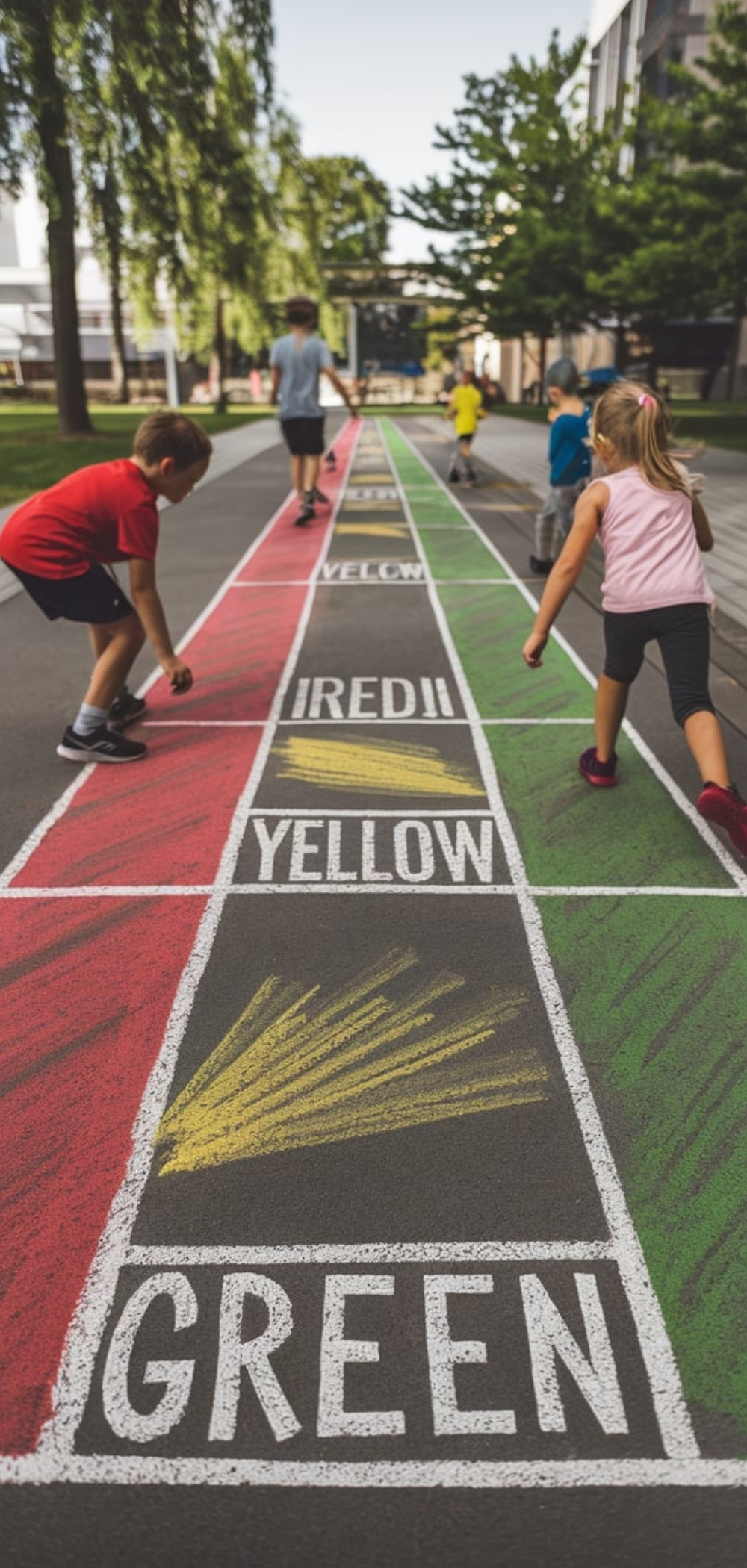 Chalk Obstacle Course