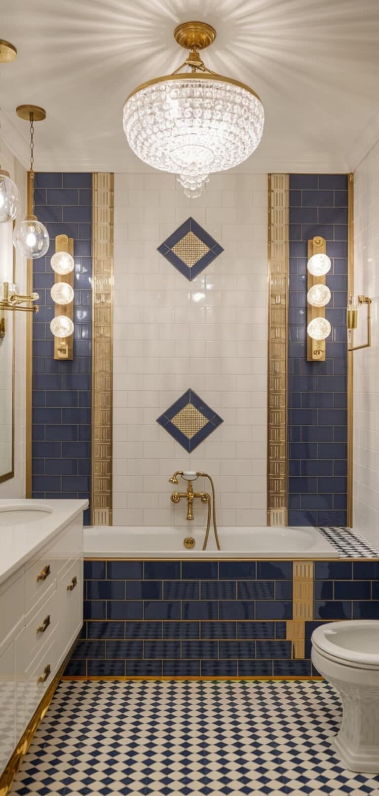 20s Art Deco Bathroom Designs with Glamorous Elegance - The Mega Mom