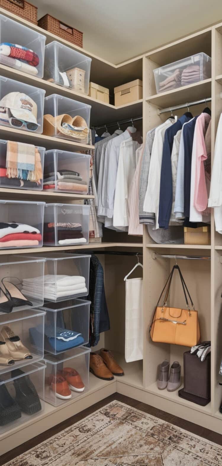 13 Innovative Walking Closet Organization Ideas - The Mega Mom - Walking Closet Organization Ideas