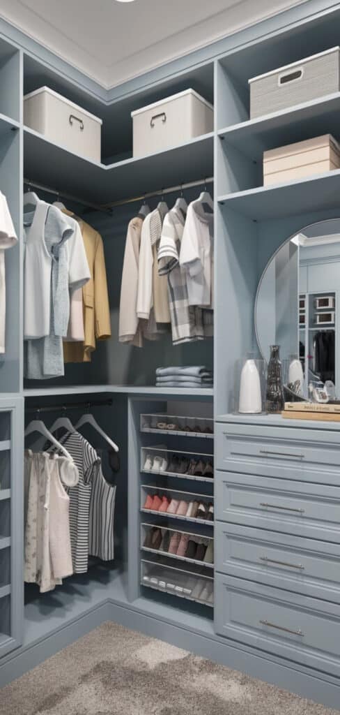 13 Innovative Walking Closet Organization Ideas - The Mega Mom - Walking Closet Organization Ideas