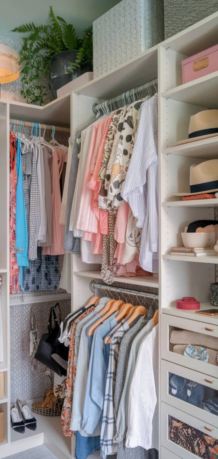 Image showcasing 13 Innovative Walking Closet Organization Ideas - The Mega Mom