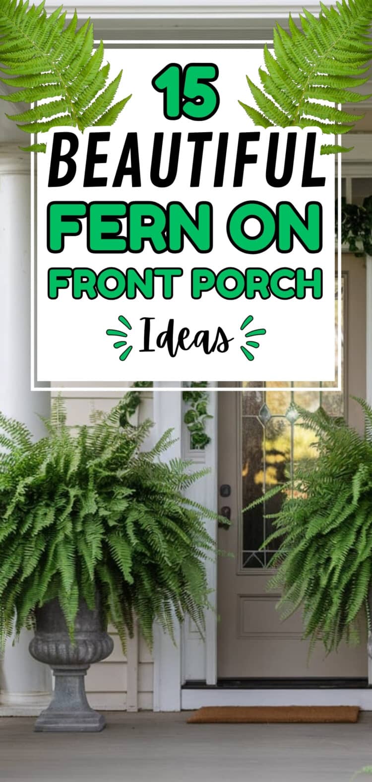 15 Beautiful Fern On Front Porch Ideas - The Mega Mom