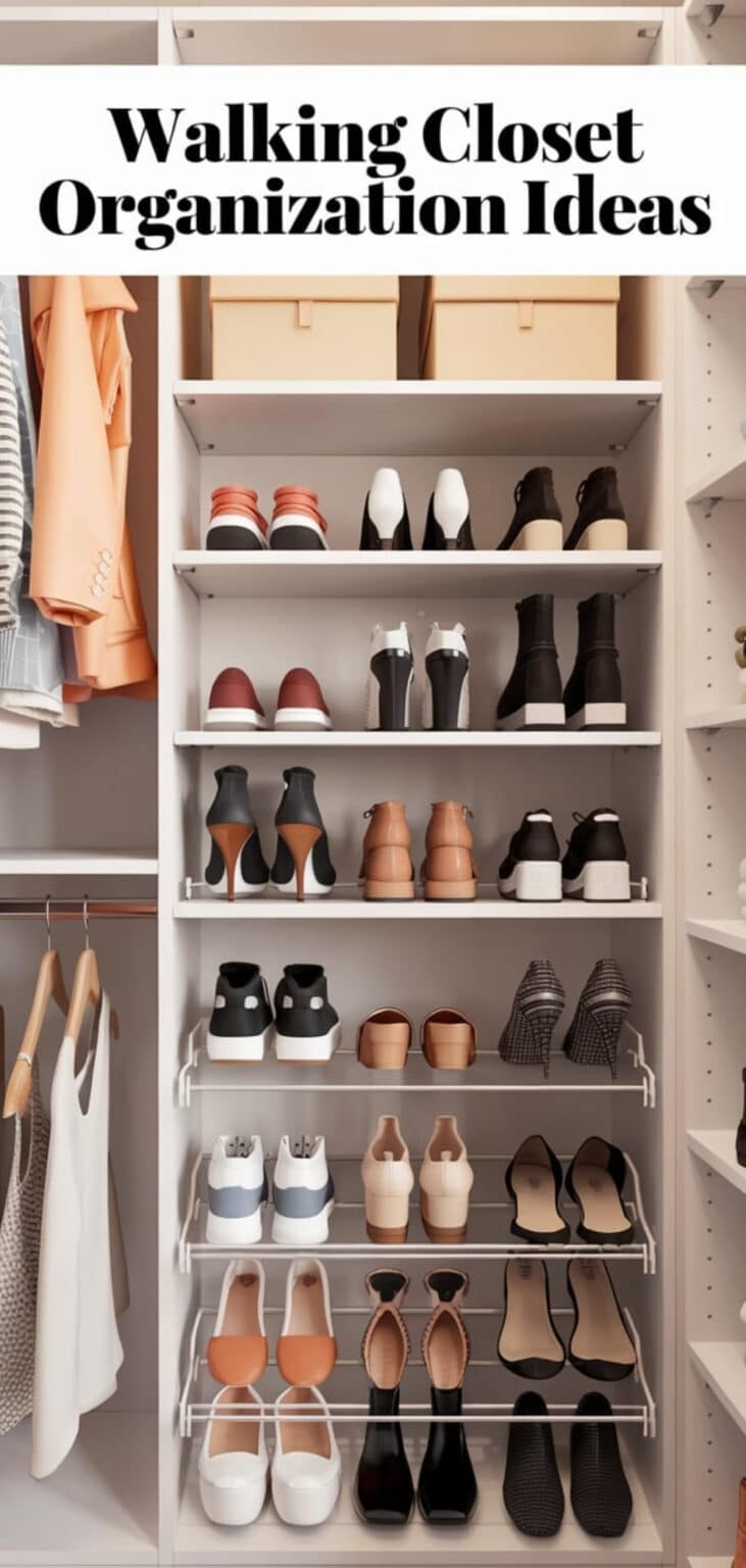 View of 13 Innovative Walking Closet Organization Ideas - The Mega Mom