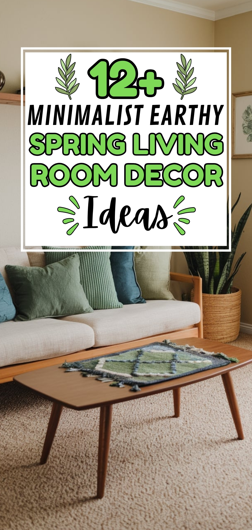 Earthy Spring Living Room Decor Ideas