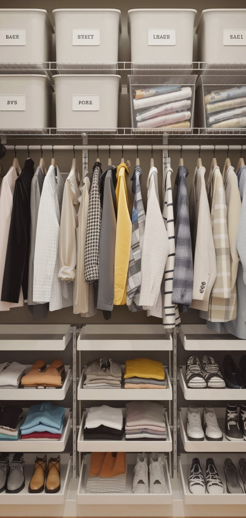 Clothing Shelf Organization