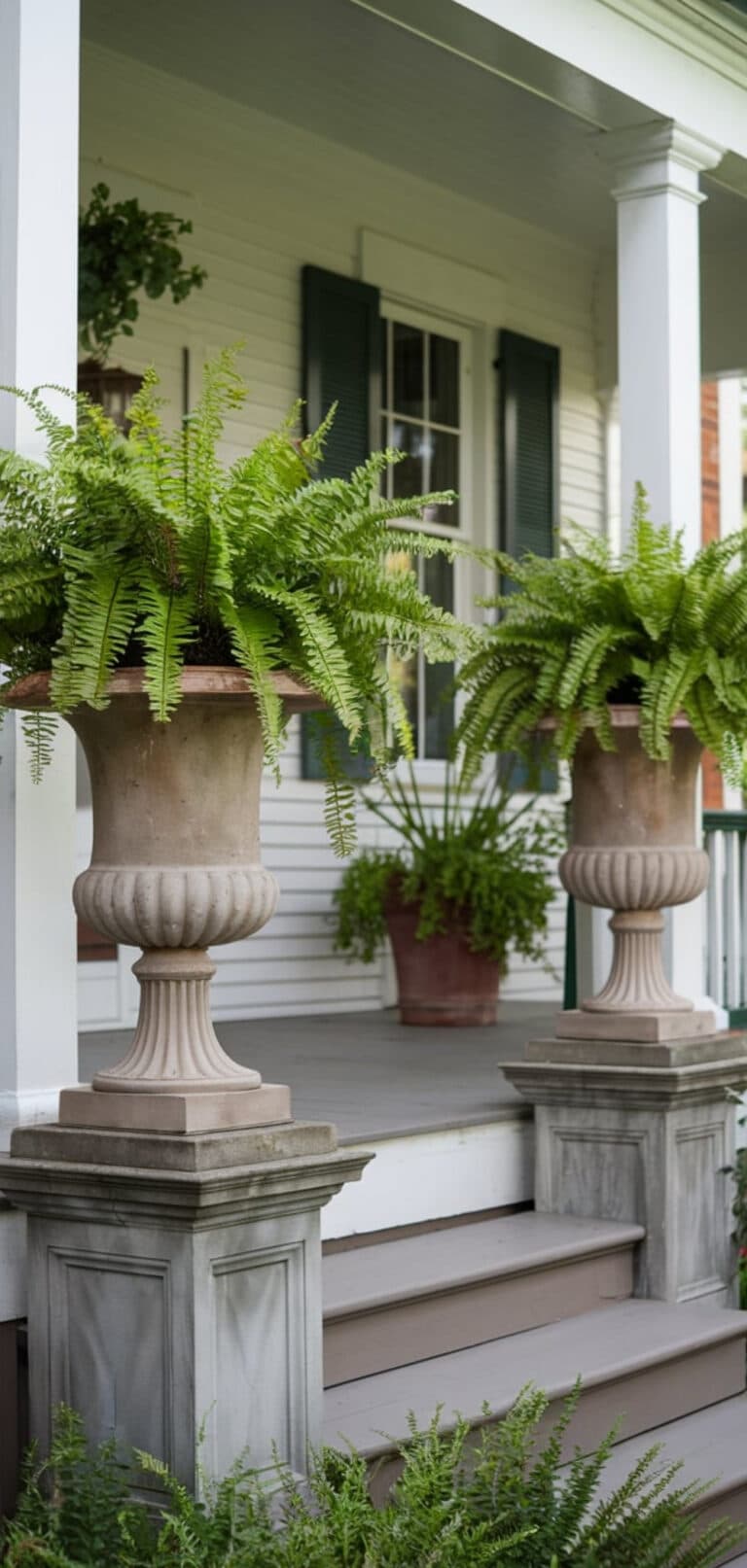 15 Beautiful Fern On Front Porch Ideas - The Mega Mom