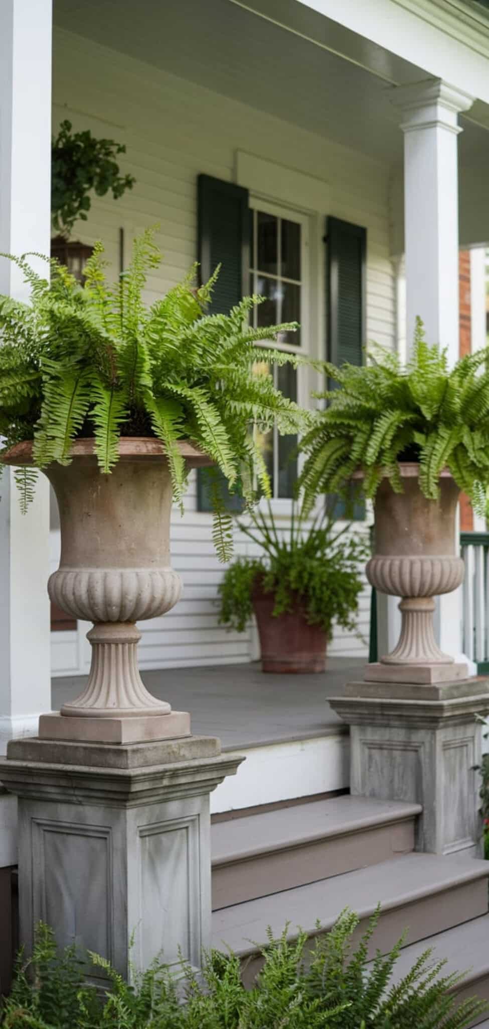 15 Beautiful Fern On Front Porch Ideas - The Mega Mom