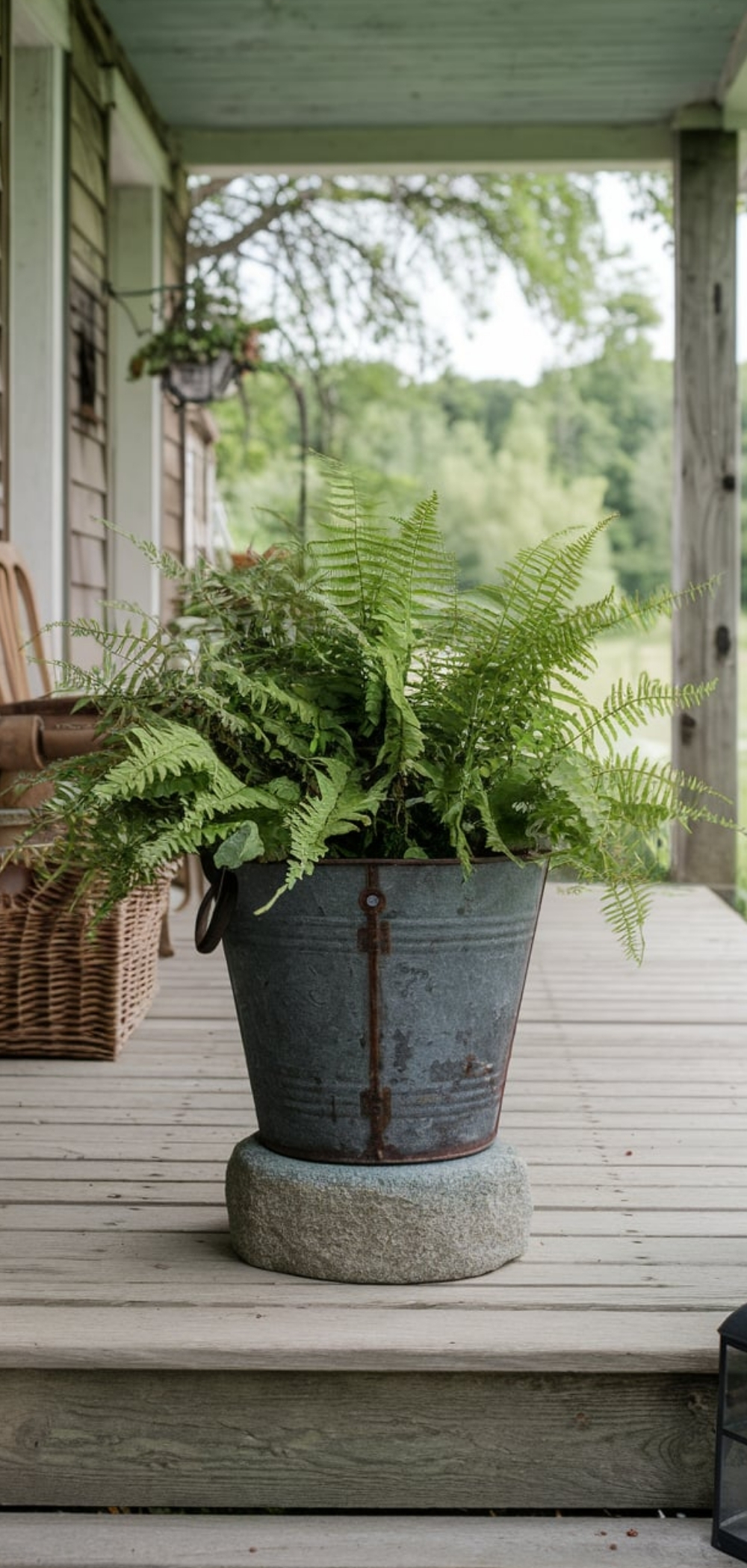 Fern On Front Porch