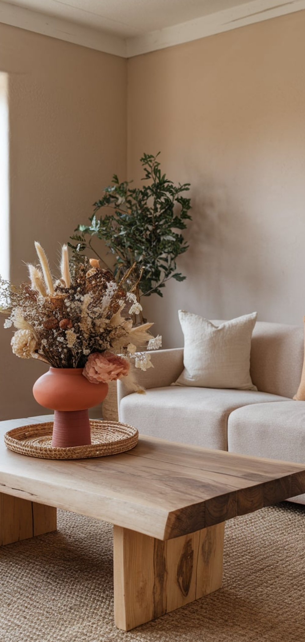 Earthy Spring Living Room Decor Ideas