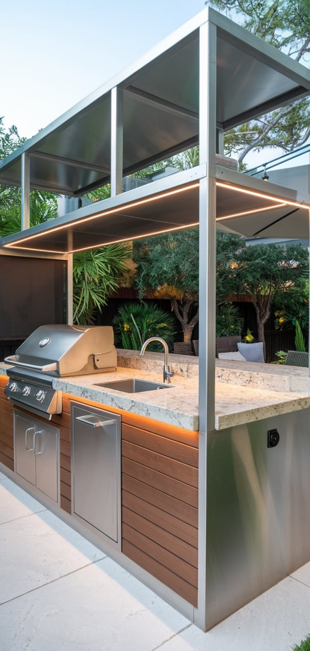 Outdoor BBQ Kitchen