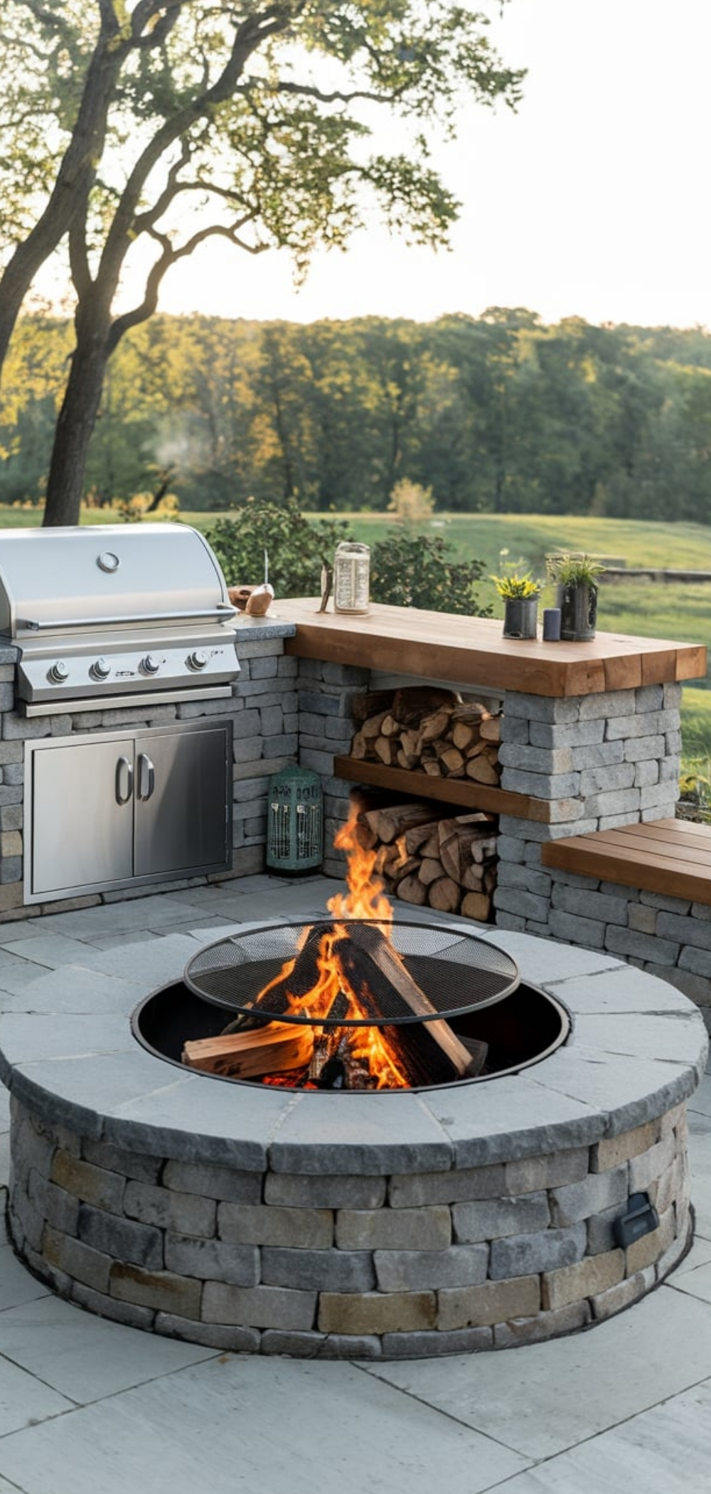 Outdoor BBQ Kitchen