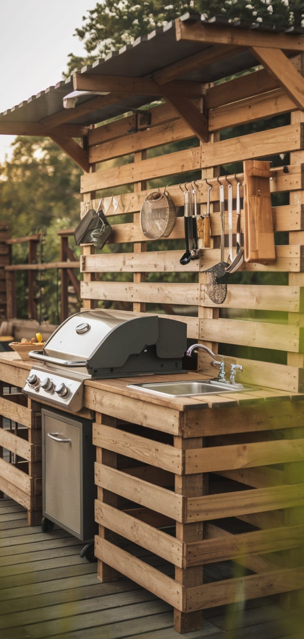 Outdoor BBQ Kitchen