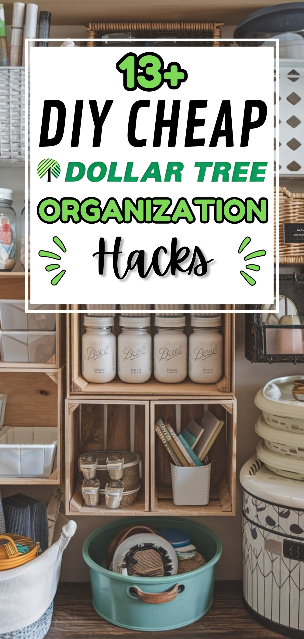 DIY Cheap Dollar Tree Organization Hacks 