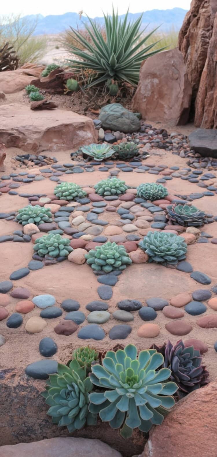 14 Beautiful Rock Succulent Landscape Design Ideas - The Mega Mom