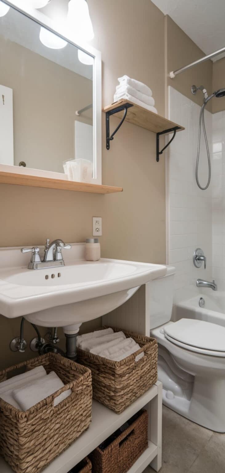 14 Stylish Apartments Small Bathroom Decor Ideas - The Mega Mom