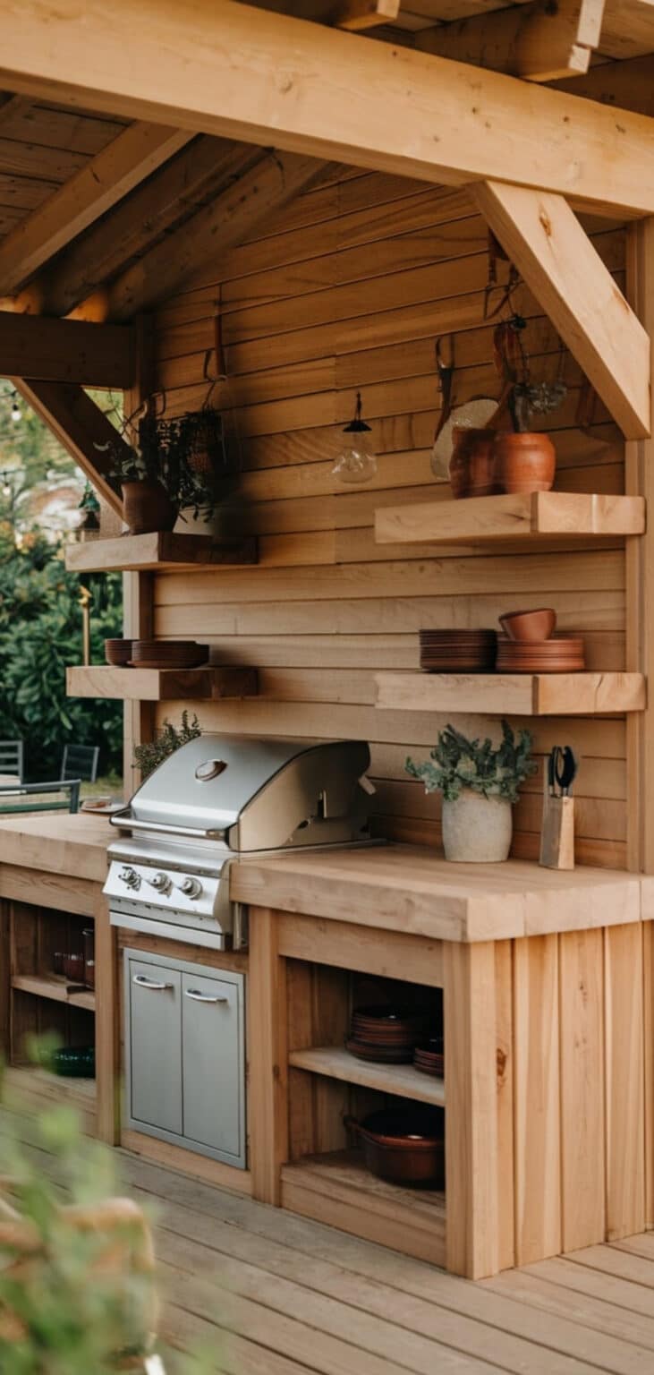 15 Charming Rustic Outdoor Kitchen Ideas - The Mega Mom