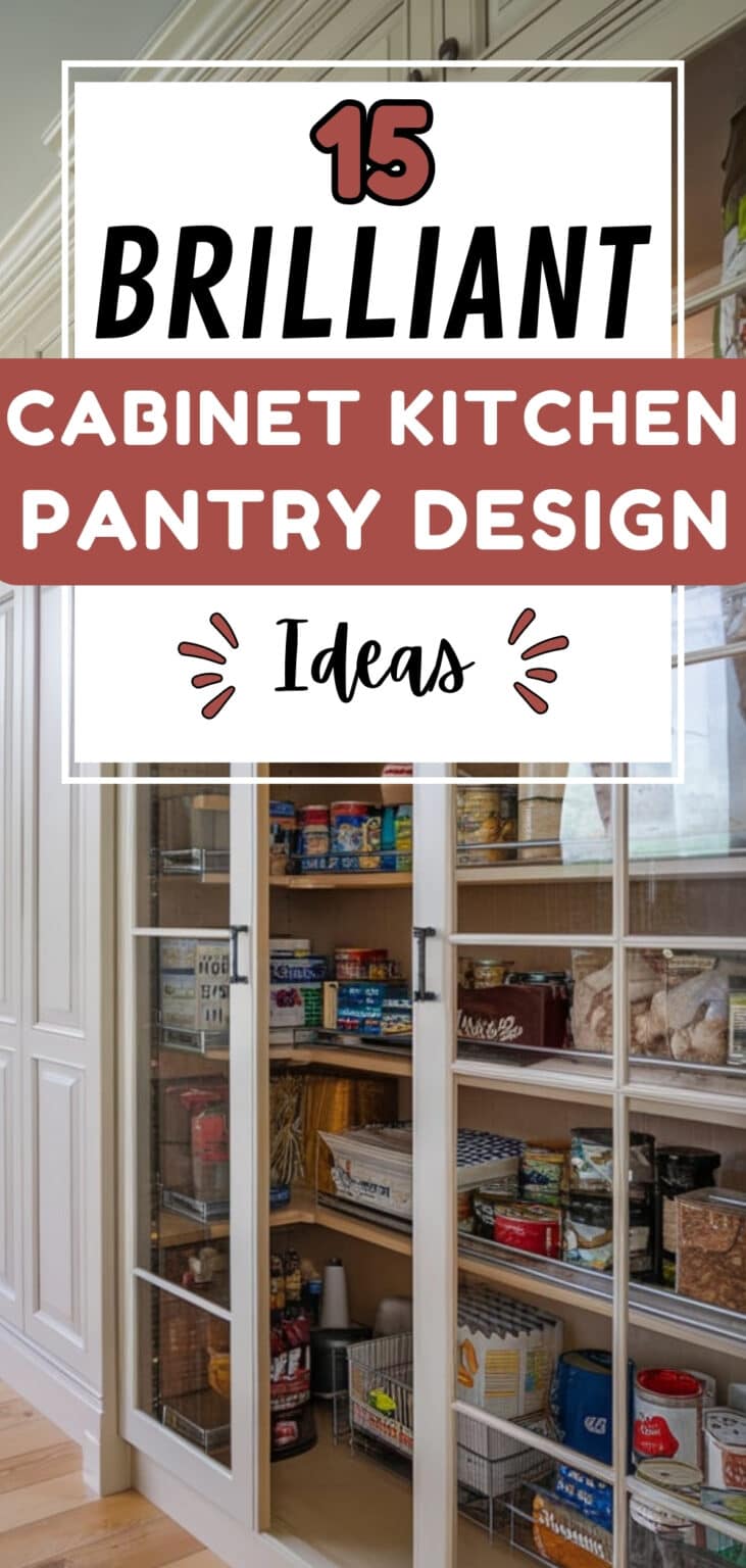 15 Brilliant Cabinet Kitchen Pantry Design Ideas - The Mega Mom