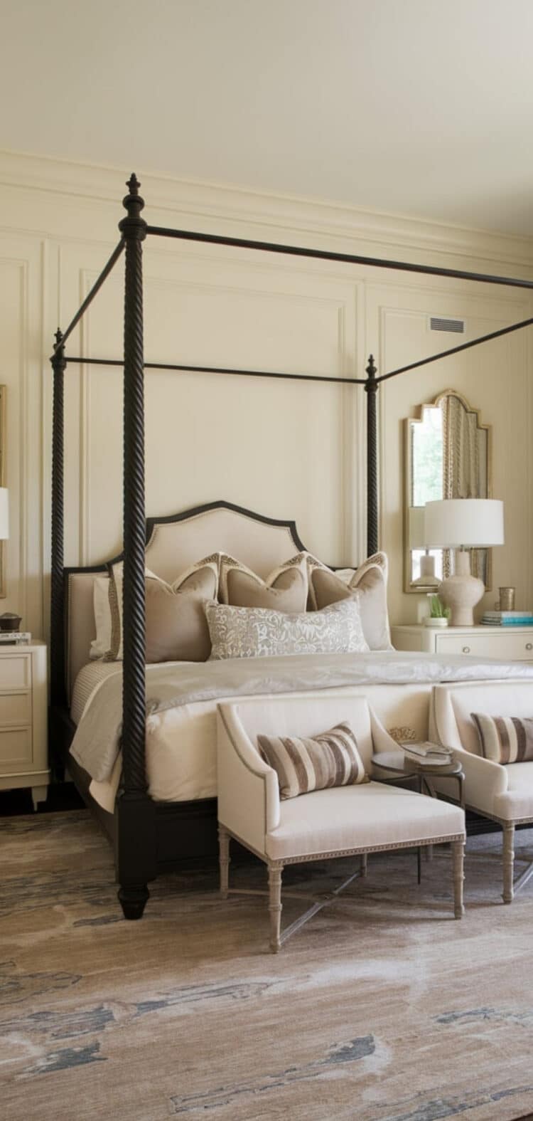 15 Stunning Black Frame Canopy Bed Ideas - The Mega Mom