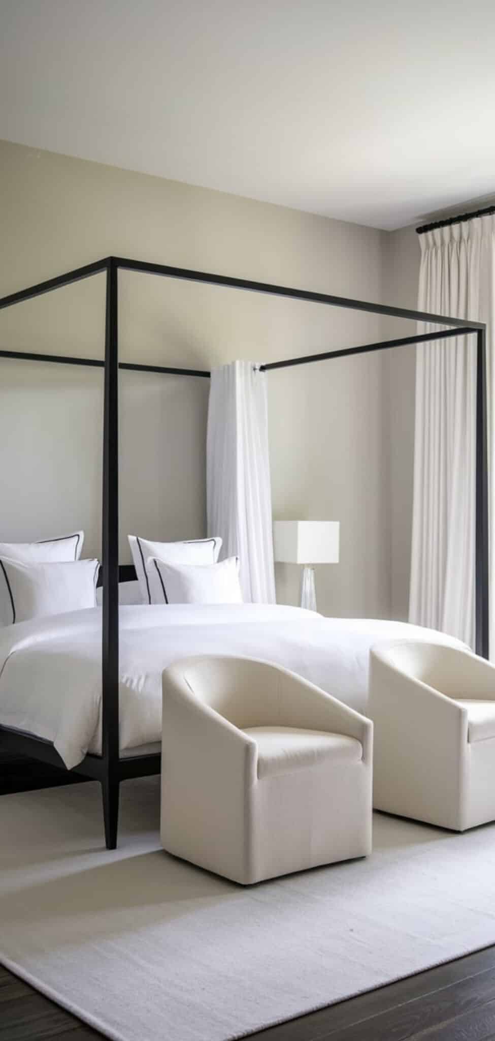 15 Stunning Black Frame Canopy Bed Ideas - The Mega Mom