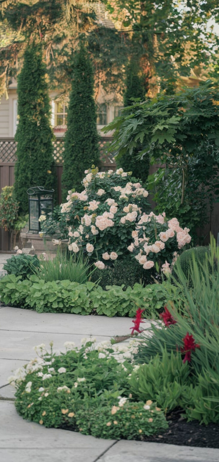 17 Stylish & Simple Small Front Yard Landscaping Ideas - The Mega Mom