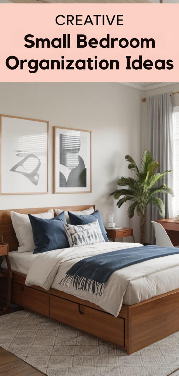 15 Creative Small Bedroom Organization Ideas - The Mega Mom