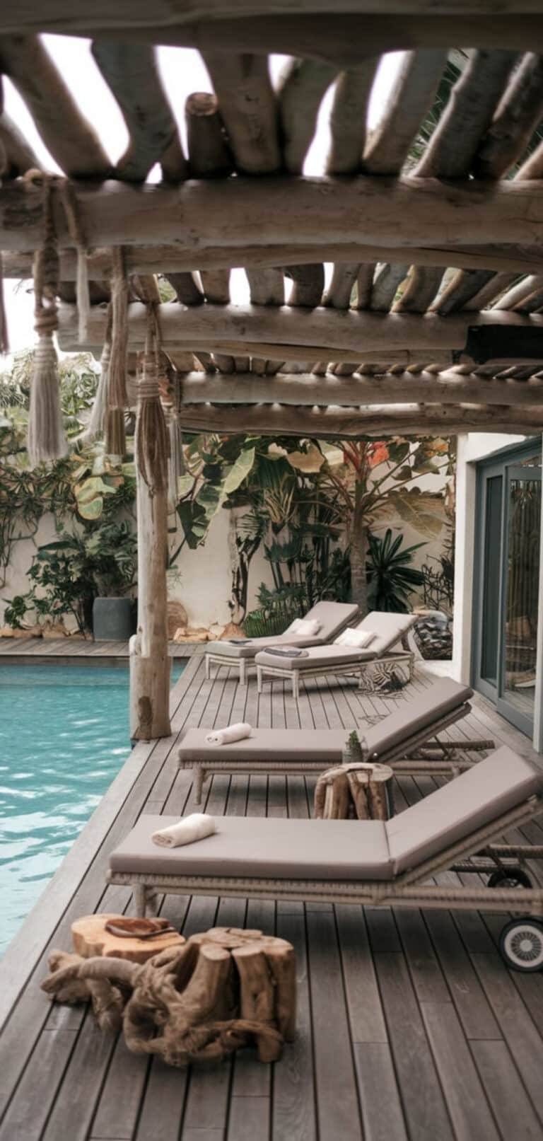 16 Stunning Coastal Large Pool Deck Decorating Ideas - The Mega Mom