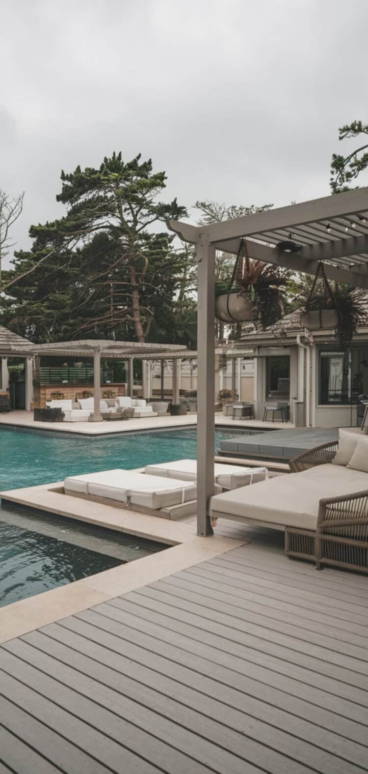 16 Stunning Coastal Large Pool Deck Decorating Ideas - The Mega Mom