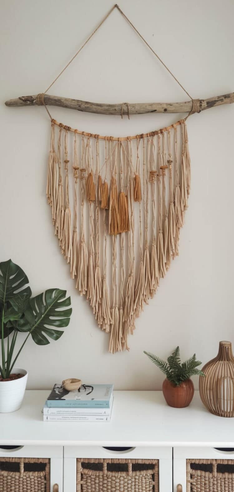 17 Natural Boho DIY Wall Decor Ideas - The Mega Mom