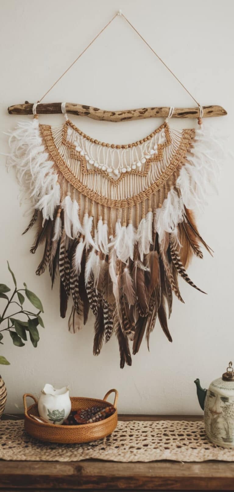 17 Natural Boho DIY Wall Decor Ideas - The Mega Mom