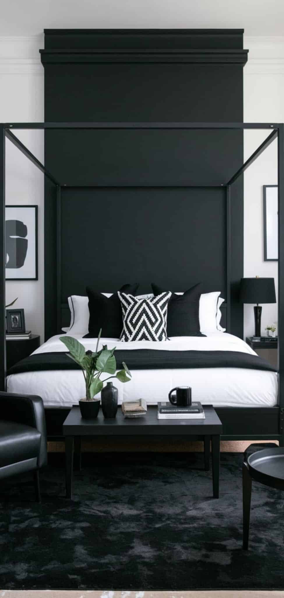 15 Stunning Black Frame Canopy Bed Ideas - The Mega Mom