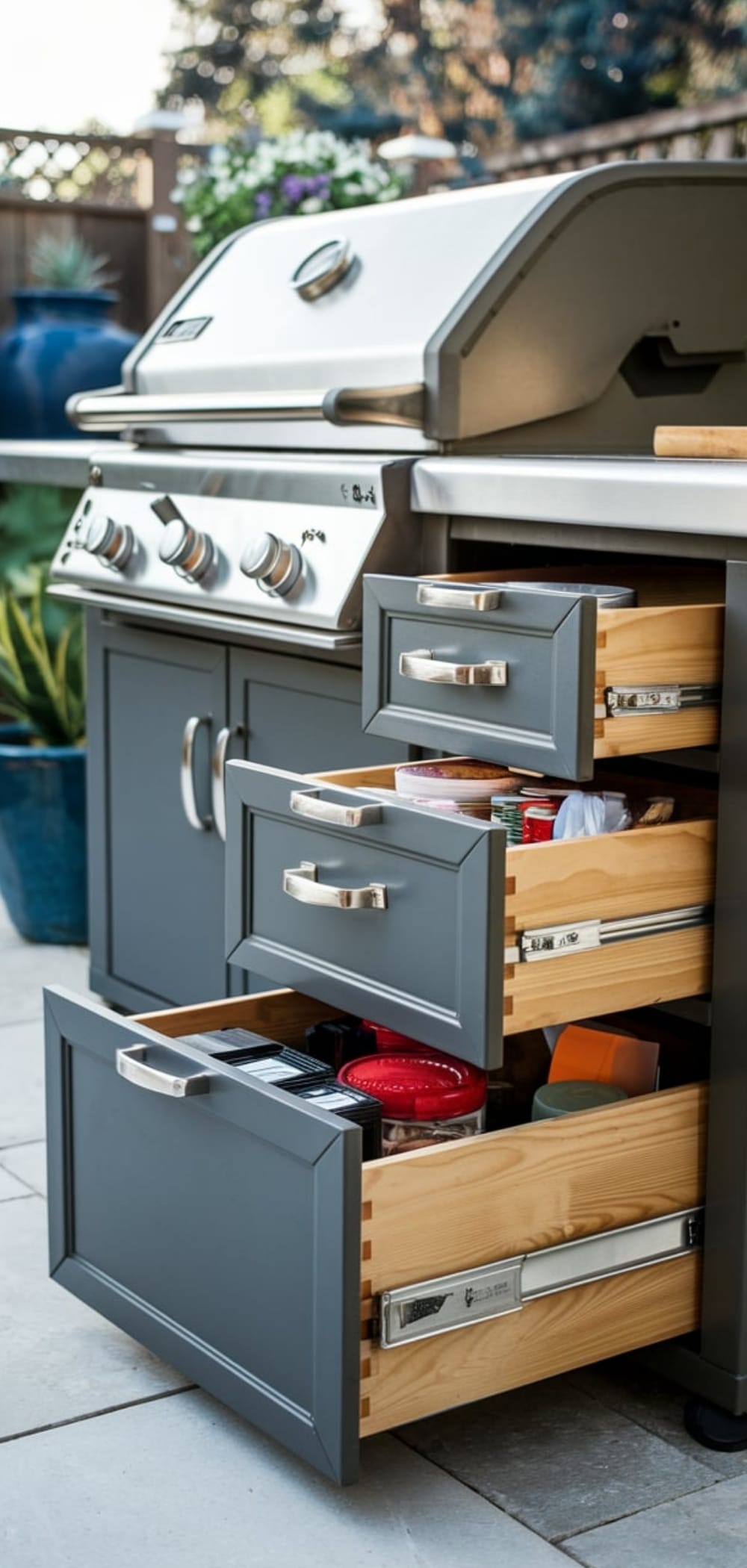 Outdoor Grill Station