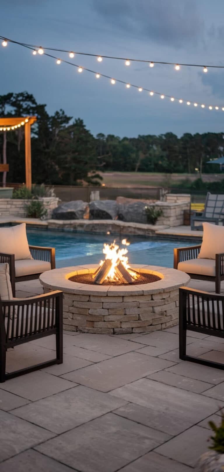 Image showcasing 16 Stunning Coastal Large Pool Deck Decorating Ideas - The Mega Mom