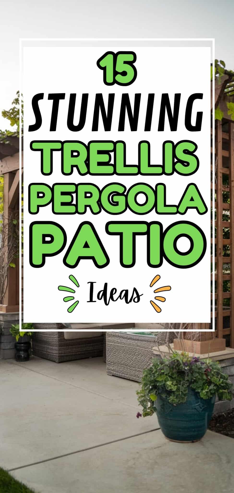 Beautiful view of Simple Trellis Pergola Ideas