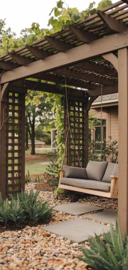 15 Stunning Trellis Pergola Patio Ideas - The Mega Mom - Simple Trellis Pergola Ideas
