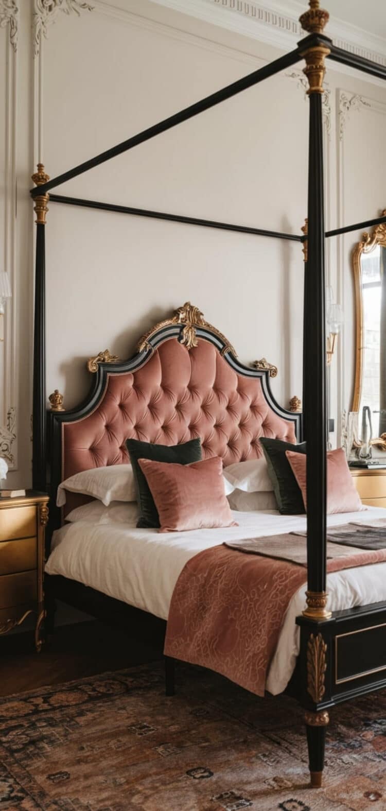 15 Stunning Black Frame Canopy Bed Ideas - The Mega Mom