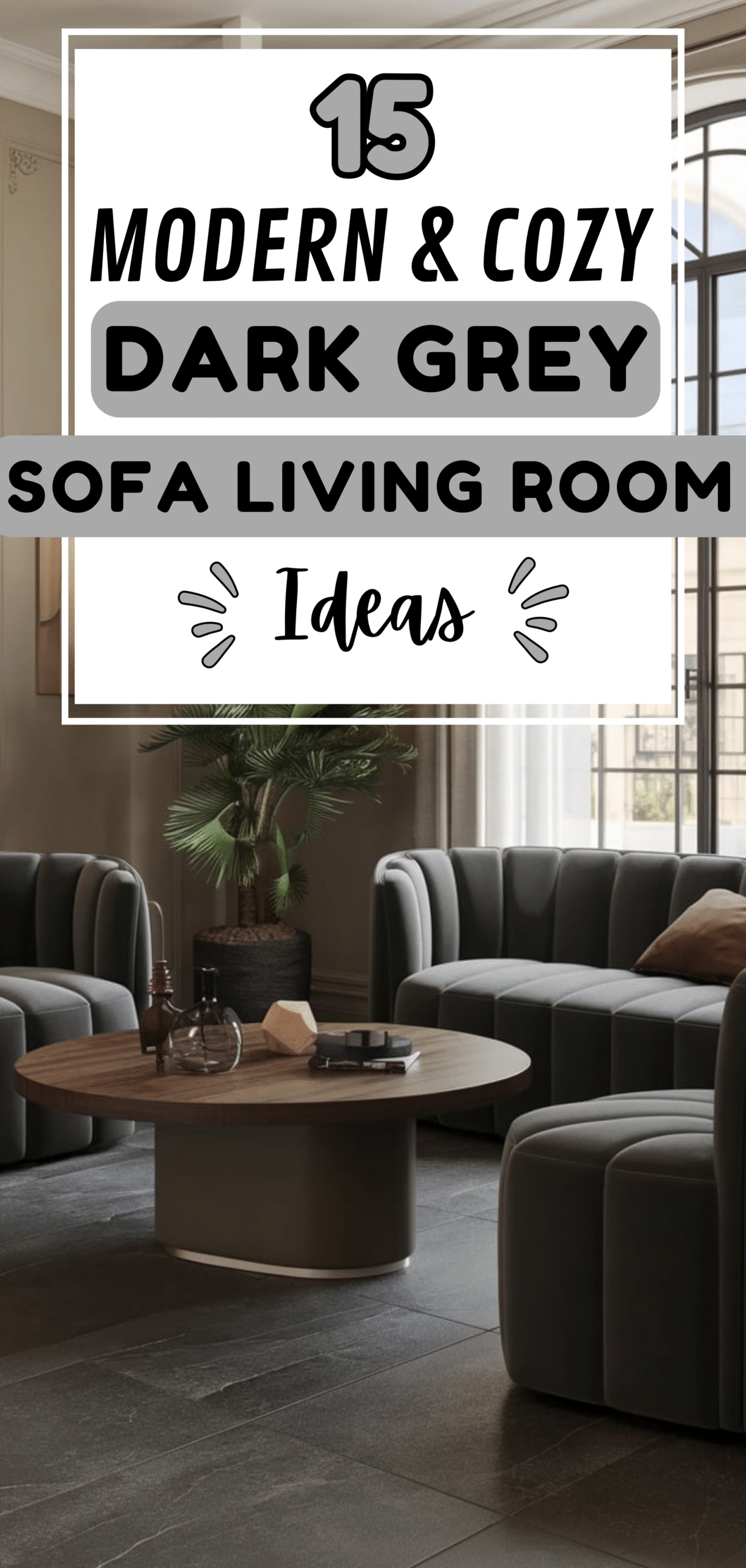 Dark Grey Sofa Living Room