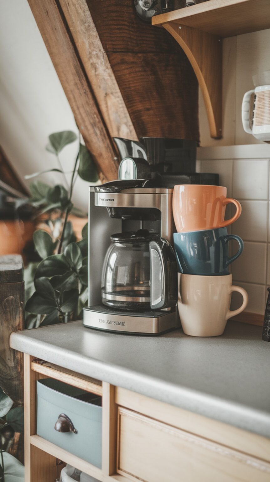 14 Creative Countertop Coffee Station Ideas - The Mega Mom